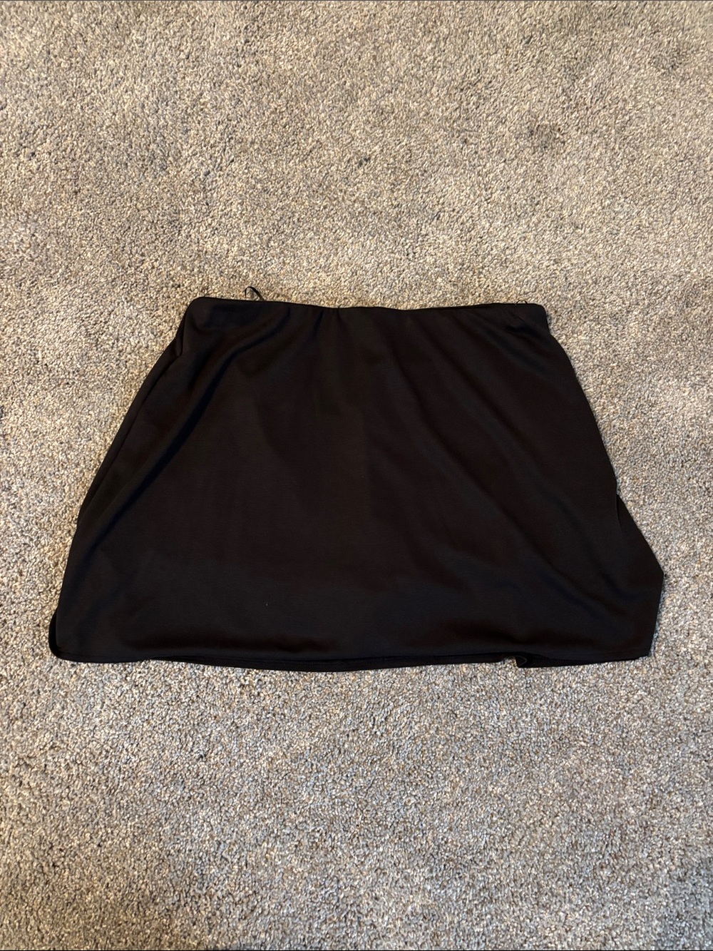Black mini skirt